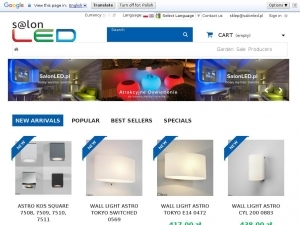 Nowoczesne oświetlenie boczne w salonie online